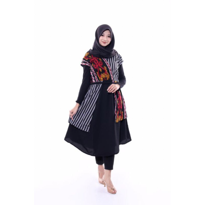 DRESS BATIK MOTIV SONGKET