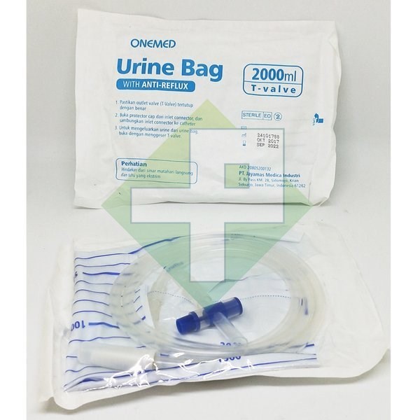 Kantong Urin OneMed 2 Liter / Urine Bag OneMed  T - Type 2 Liter