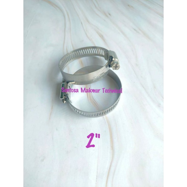 2&quot; Kleman Klem Selang Hose Clamp Stainless Steel 2 inchi