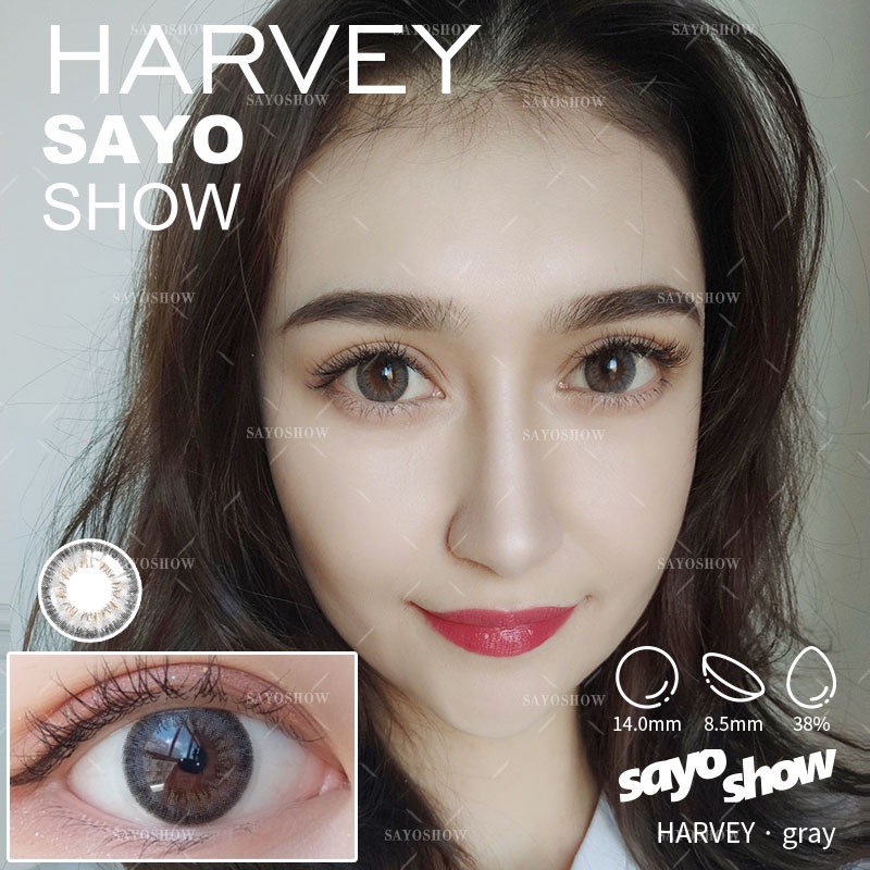 SAYOSHOW - Softlens HARVEY Normal, Minus 1.00 S/D 8.00 (14 mm)