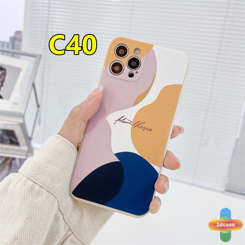 Casing Silikon Infinix Hot 10s 10 Play Hot 10 10t 10i Hot 10 Lite S4 9 Pro 11 Plus Infinix Smart 4 5 Pro 3 Plus Infinix Note 8 10 Tencno Spark 5 PRO Motif Camo Fashion Trend Morandi Geometry Leopard Print Soft Straight Cube Soft Case