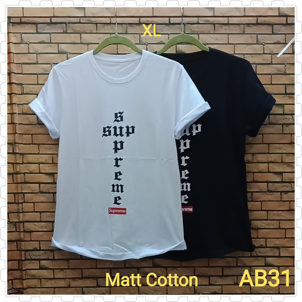 KOAS DISTRO UniSex Supr3me XL Murah AB31/Tumblr Tee/T-Shirt