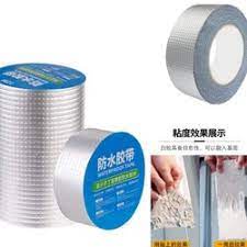 &lt; M.A &gt; Lakban Anti Bocor Lem Anti Air Aluminium Foil Butyl Super Waterproof Tape Tambal Silver