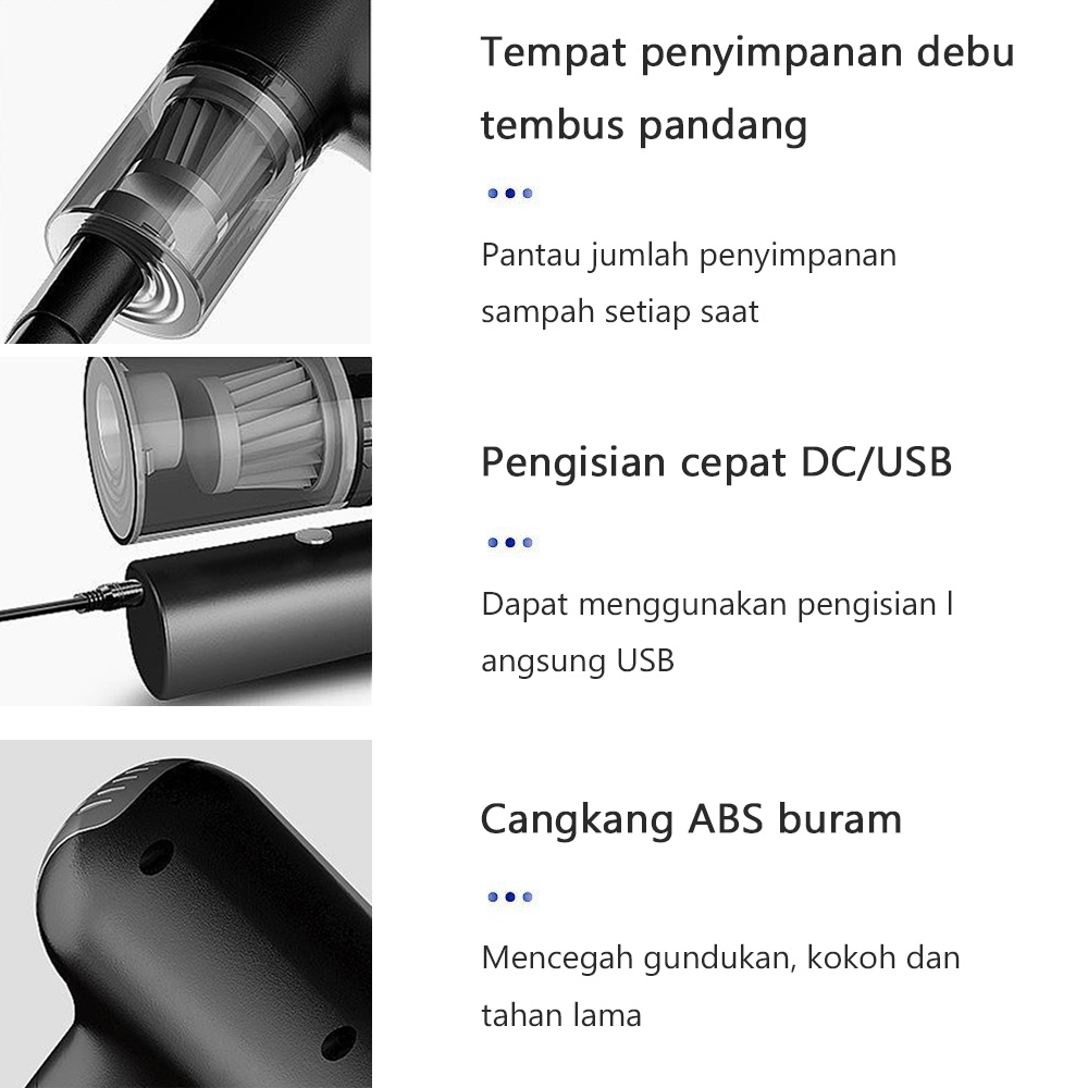 New Vacuum Cleaner Alat Penyedot Debu Mobil Listrik Penyedot Debu Portabel  Penyedot debu mobil Popular Model