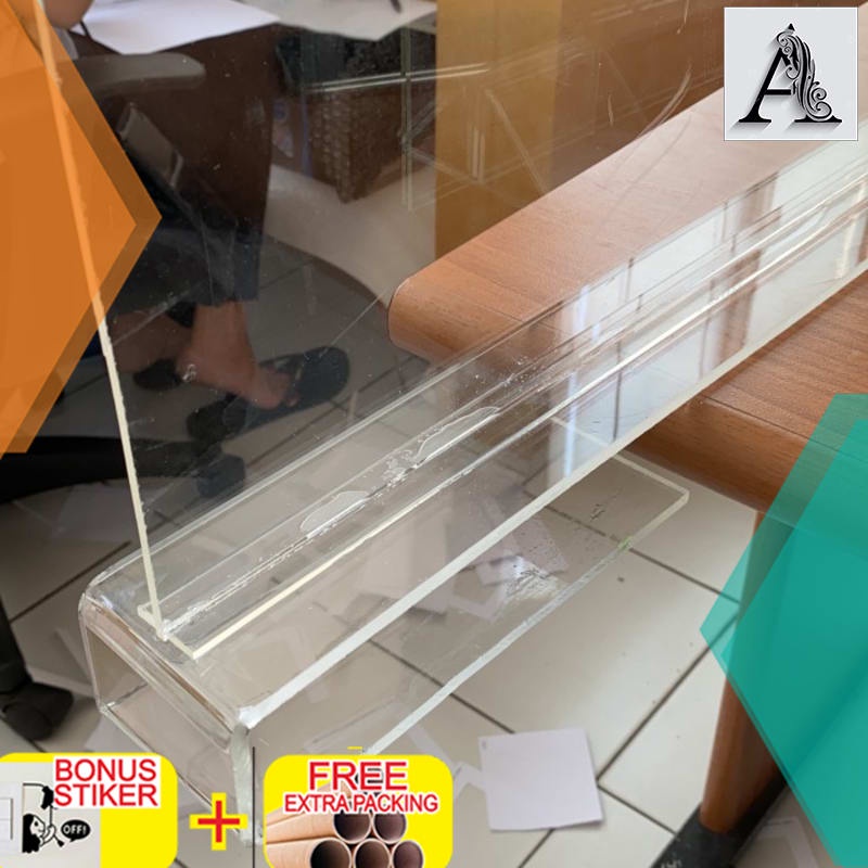 

Murah akrilik pembatas custom uk 38cmx60cm tebal 5mm