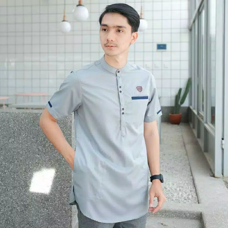 Baju Koko Dewasa /Kurta Pakistan/ Lengan Pendek Premium Syubanul Muslimin