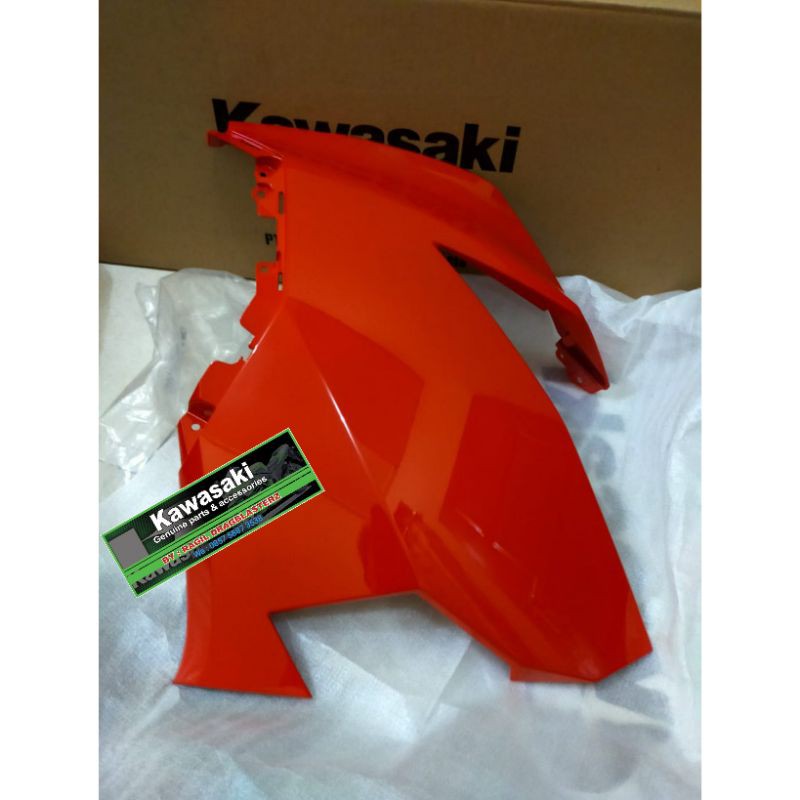 fairing atas new ninja 250 fi 2018 merah kiri original Kawasaki