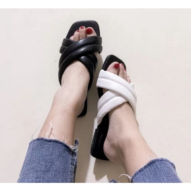 sandal wanita silang elegan terbaru 2022/sandal wanita/sandal kekinian hits-3