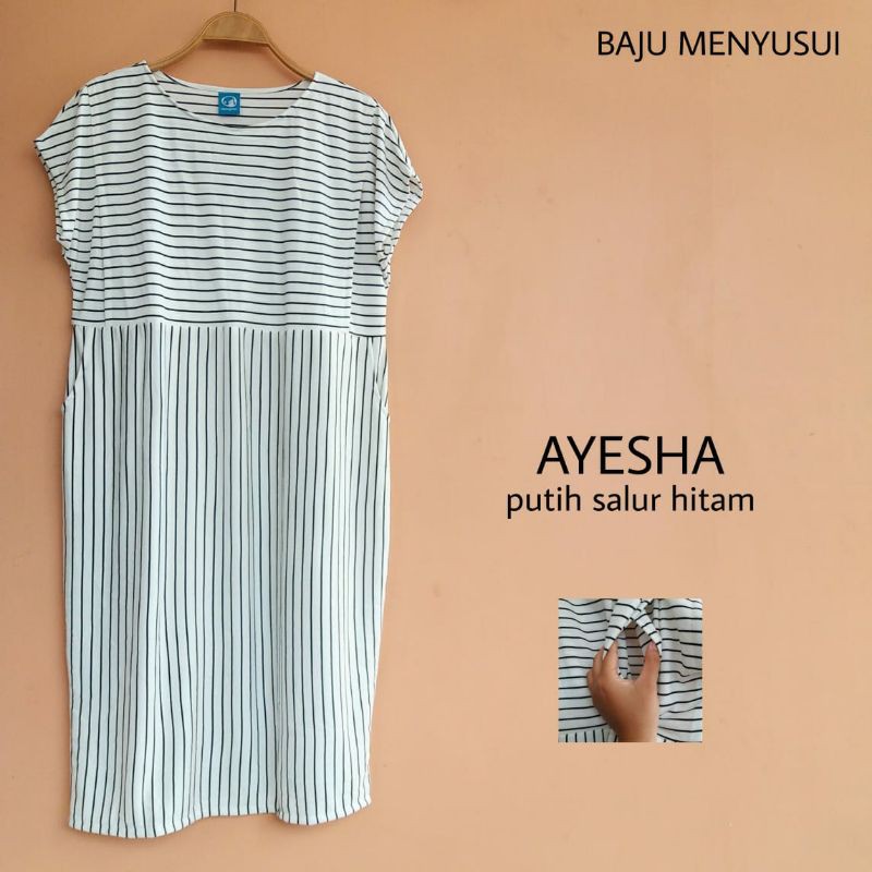 MAMIGAYA Nursing Wear - Ayesha  Baju Menyusui Kaos Menyusui