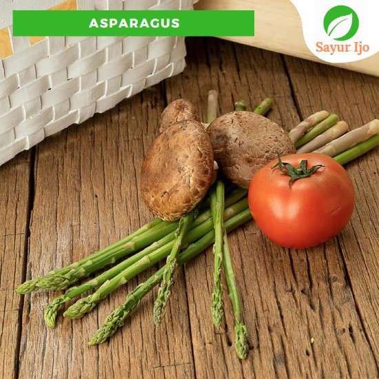 

Asparagus Organik Lokal 180 - 200 Gram Fresh Grade A Garden Asparagus Sparrow Glass Sayur Hijau Segar