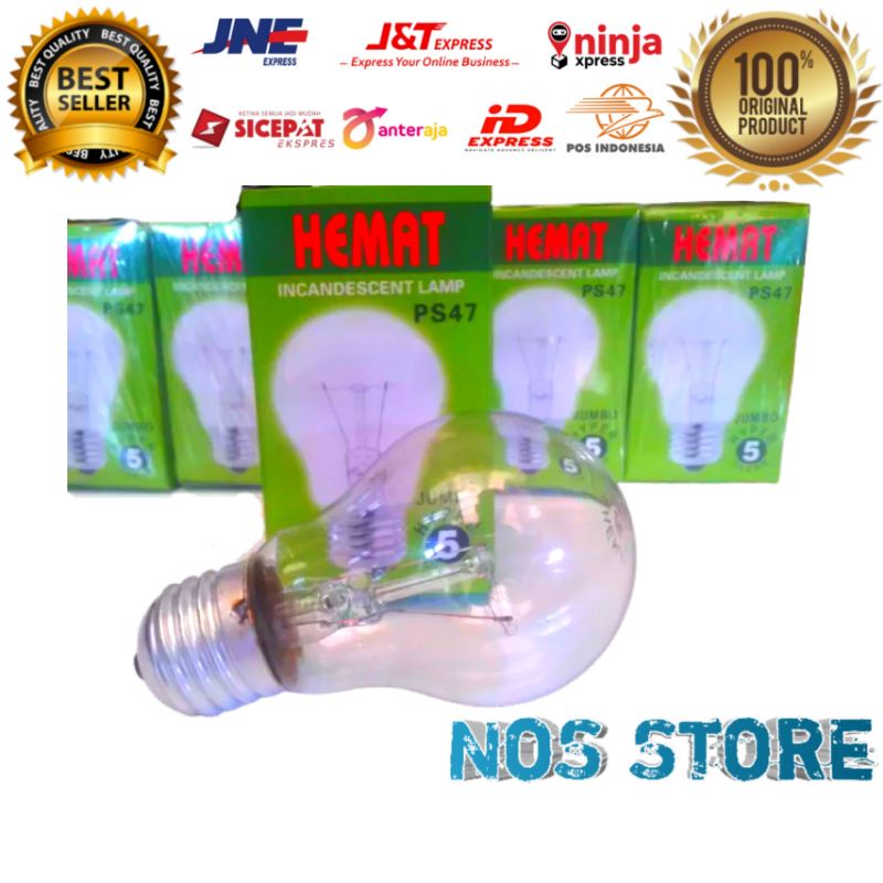 Lampu Bohlam Dop HEMAT 5W Kuning Lampu Pijar ayam