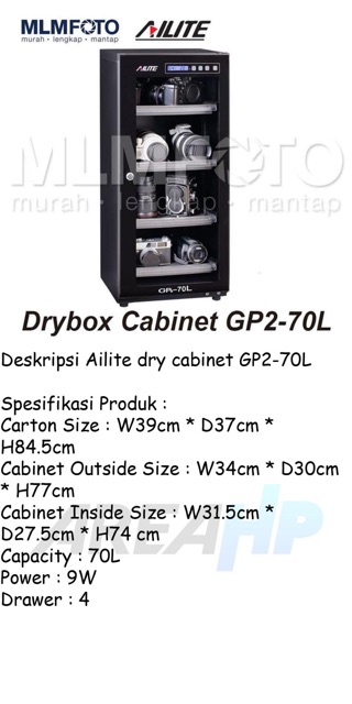 Ailite Dry Box Dry Cabinet GP2-70L