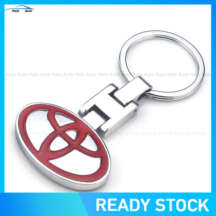 Gantungan Kunci Mobil 3D Metal Stainless Steel Toyota Logo TOYOTA