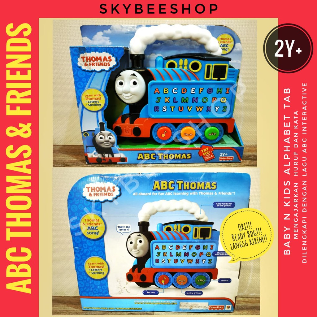 COD YU ABC Thomas & Friends Mainan Anak Baby Kids Toys Alphabet Tab