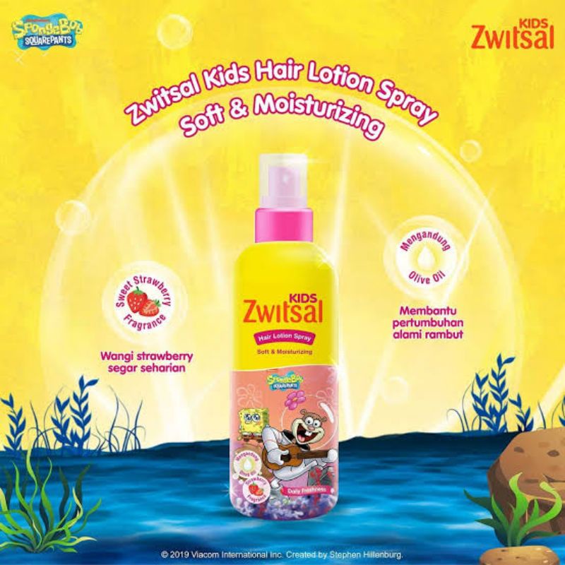 Zwitsal Kids Hair Lotion 100ml - Zwitsal Minyak Rambut Anak - Losion Rambut Kid