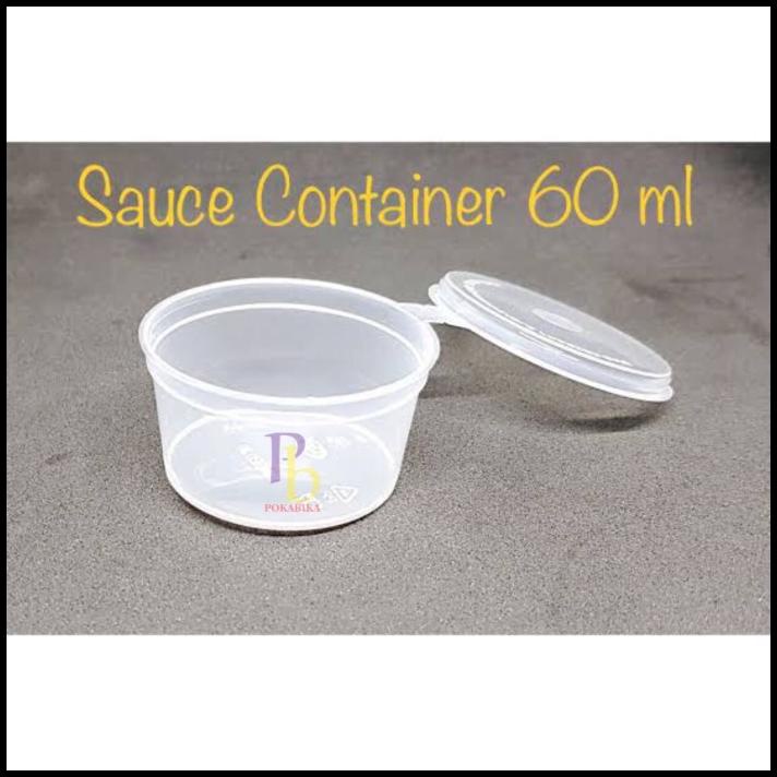 Tempat Saos Plastik 60 Ml | Cup Sambal | Sauce Container | Isi 100 Pcs