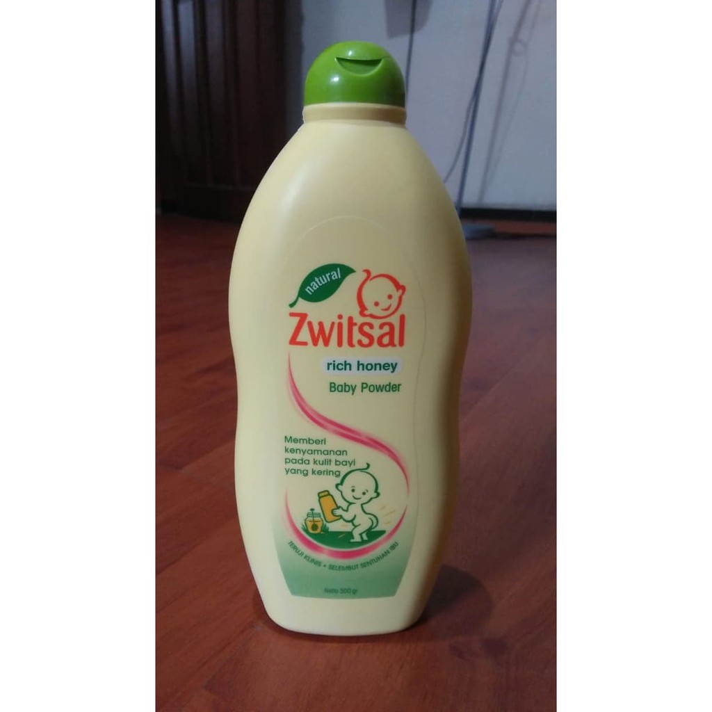 [Lailaiorire] Zwitsal Natural Baby Powder With Rich / Milk &amp; Honey / Aloe Vera 300gr 300 gr