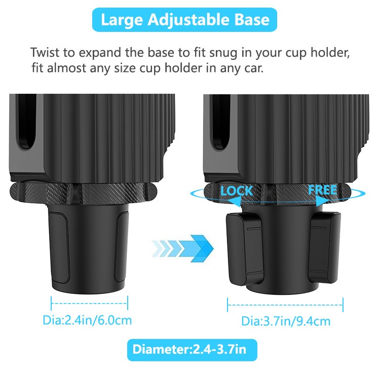 Meja Nampan Holder Gelas / Ponsel Universal Fungsi Rotasi Untuk Mobil