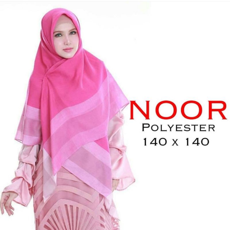 Hijab Kerudung Jilbab Segi Empat Katun Noor Jumbo Umama