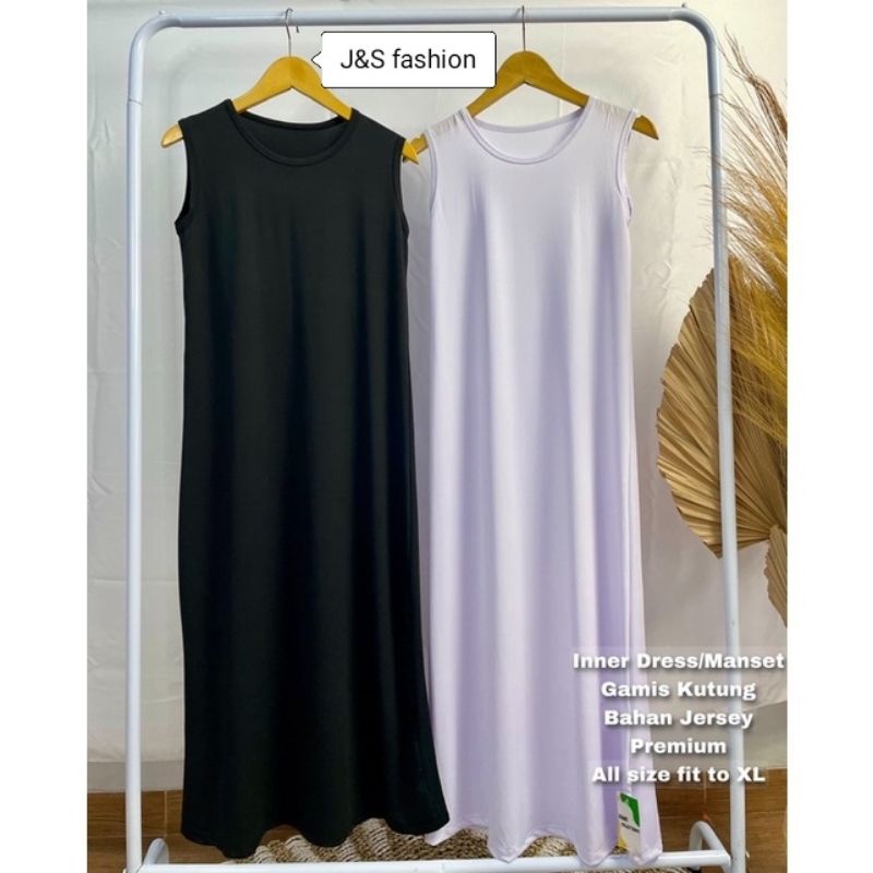INNER DRESS  TANPA LENGAN /INNER DRESS MANSET GAMIS TANPA LENGAN/MANSET GAMIS