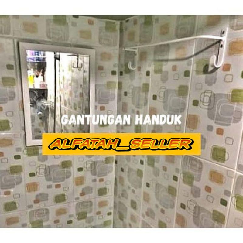 Gantungan Handuk, Jemuran Dinding, Gantungan Baju, jemuran handuk 60 cm