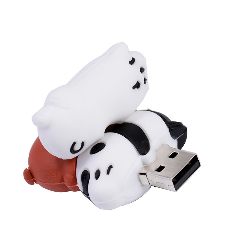 Cartoon USB 2.0 flash drive three bears 1TB Pendrive Animal U disk [Ship in 24 Hours]