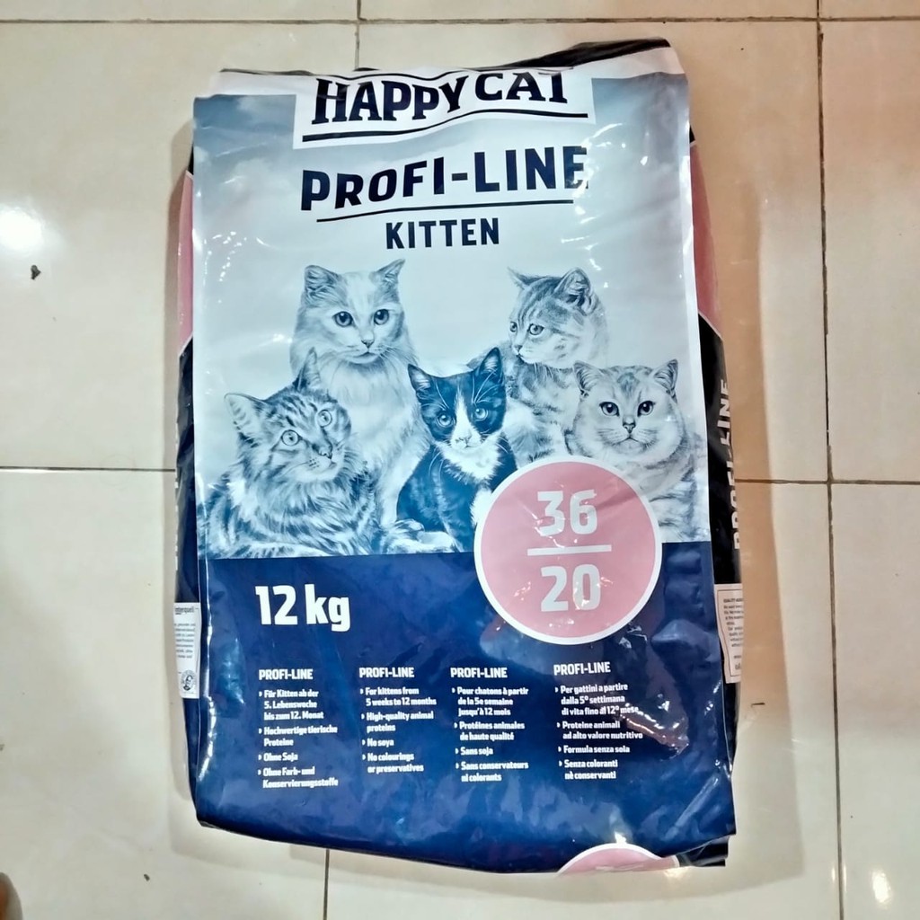 Happy cat profi-line kitten 36/20 repack 1kg makanan kucing kering