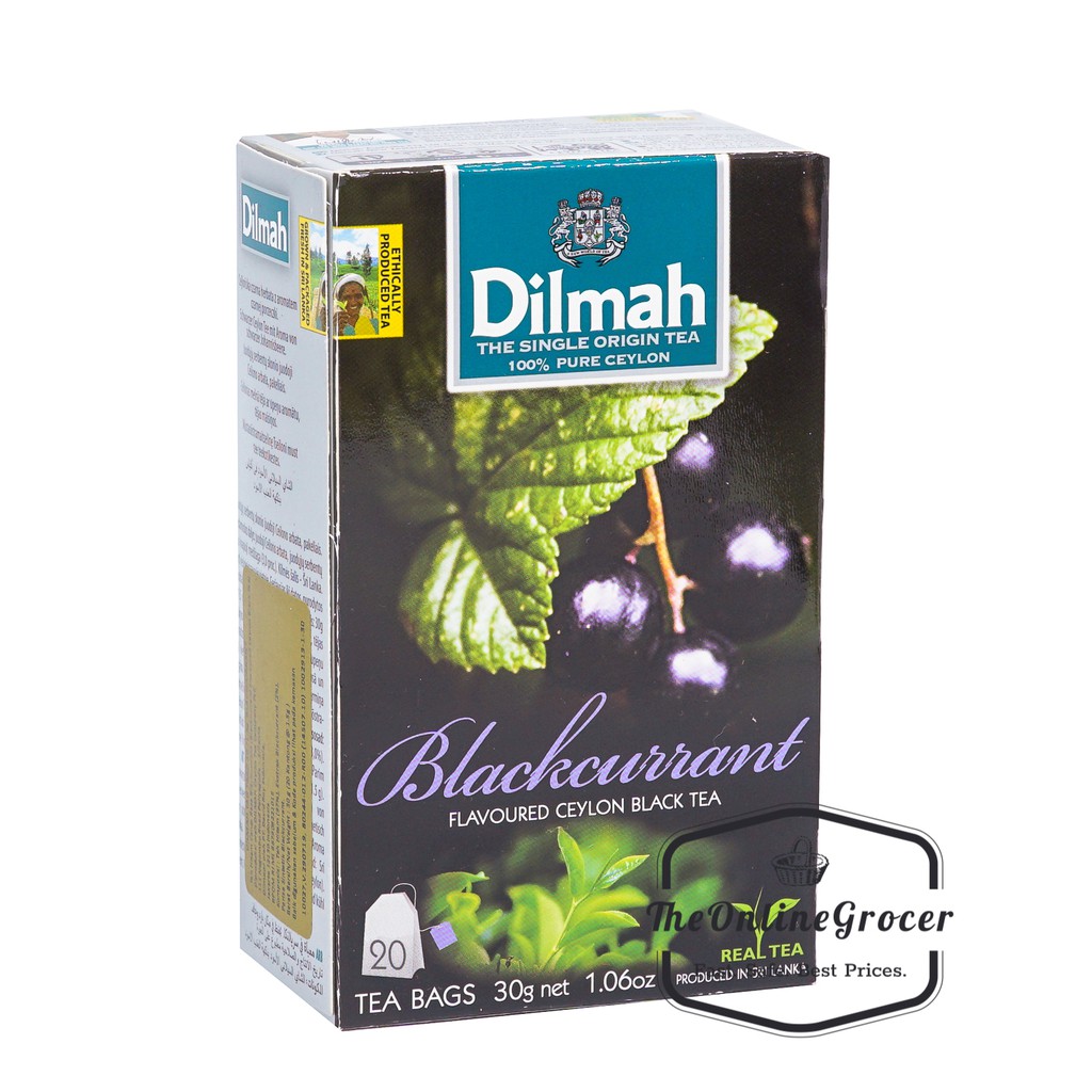 Dilmah Blackcurrant Tea 20s - Teh Celup No Envelope