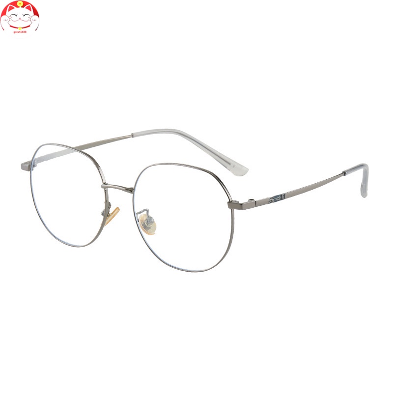 Anti Blue Light Glasses For Women Men Computer Glasses with Silicone Nose Pad Iron Vintage Style