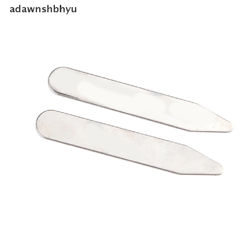 2pcs Tulang Kerah Bahan Stainless Steel Untuk Dress Kemeja