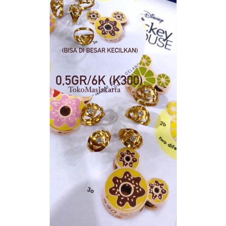 Cincin Anak Belahan Kadar 6K ll 0,50 // UK Bayi Newborn BISA DIBESARKECILKAN