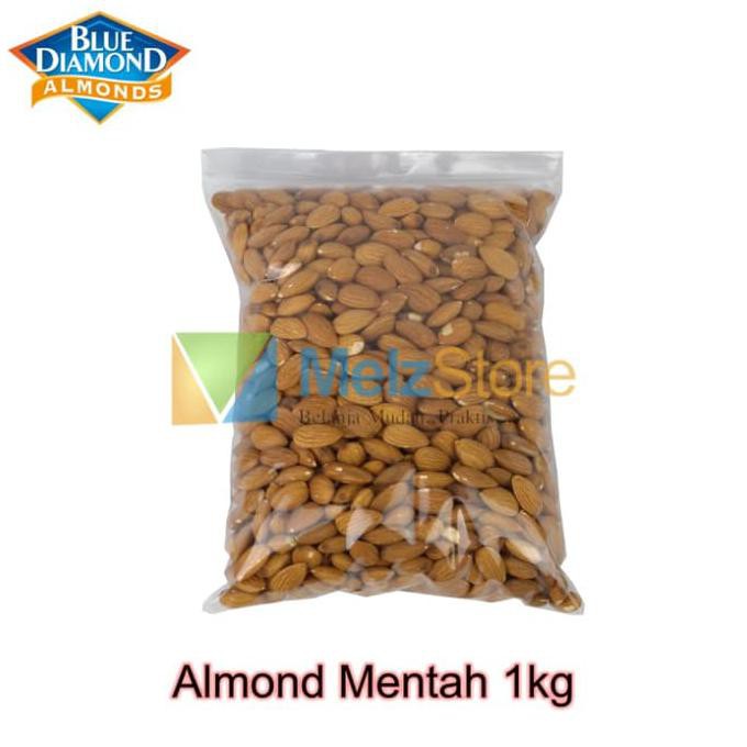 

Kacang Almond Mentah Kupas Utuh Raw Whole Blue Diamond 1Kg Mentarieka_Shop