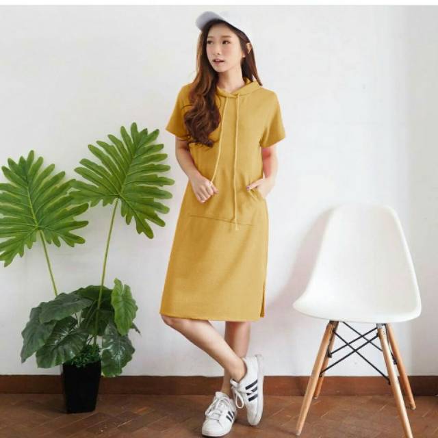 Terbaru Dress Remaja Polos Santai Model Kekinian Shopee Indonesia