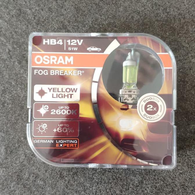 Bohlam Lampu Kabut Foglamp Kuning Avanza Innova OSRAM HB4 Fog Breaker