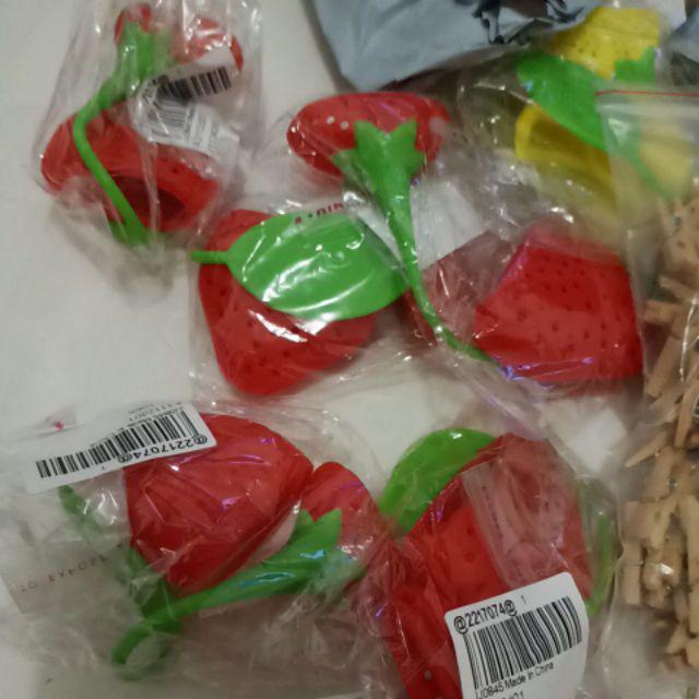 Peralatan Dapur: Saringan/diffuser Daun Teh Bentuk Stroberi
