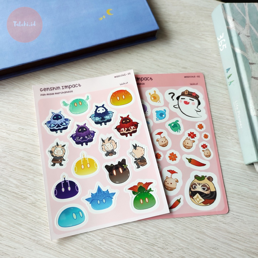 

[TATCHI.ID] Genshin Impact Fan Made Stickers - Mascots