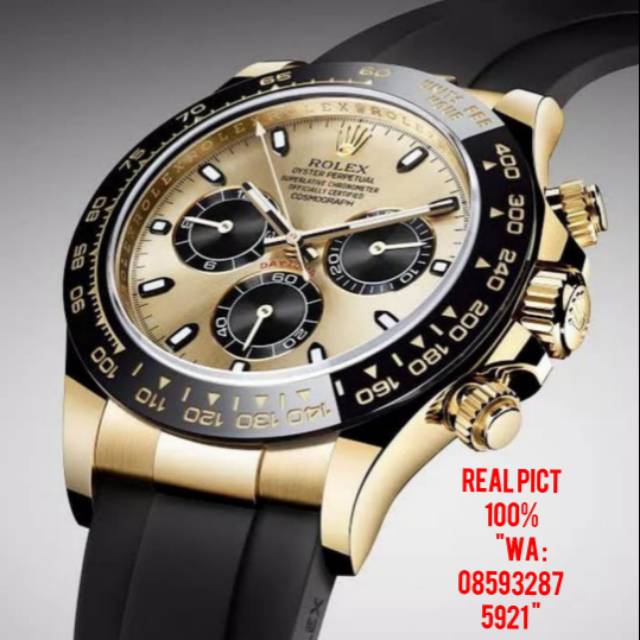 JAM TANGAN PRIA ROLEX DAYTONA WINNER RUBBER STRAP JAPAN AUTOMATIC KW SUPER PREMIUM AAA