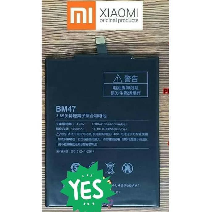 BATERAI XIAOMI REDMI 3 / BM 47 / BM47 ORIGINAL 100% | Baterai Tablet