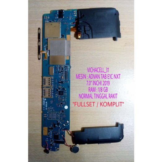 MESIN ADVAN  E1C NXT TAB MODEL M7009-01 NORMAL RAM 1/8 GB