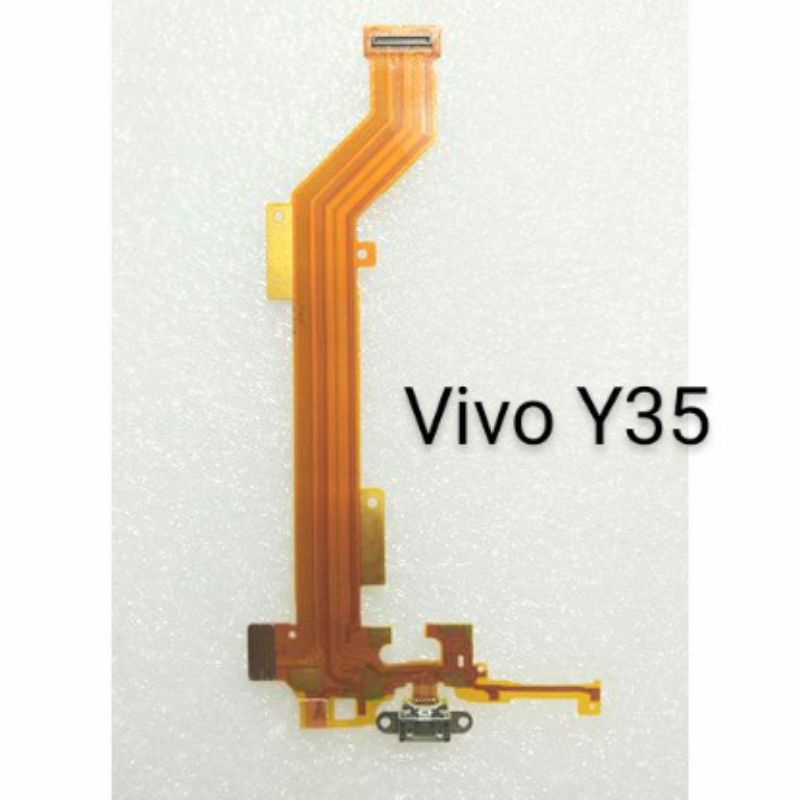 Flexible Charger Vivo Y35 | Vivo Y 35 Connector Carger PCB Charger UI+ Konektor Cas Plug In Mic Original