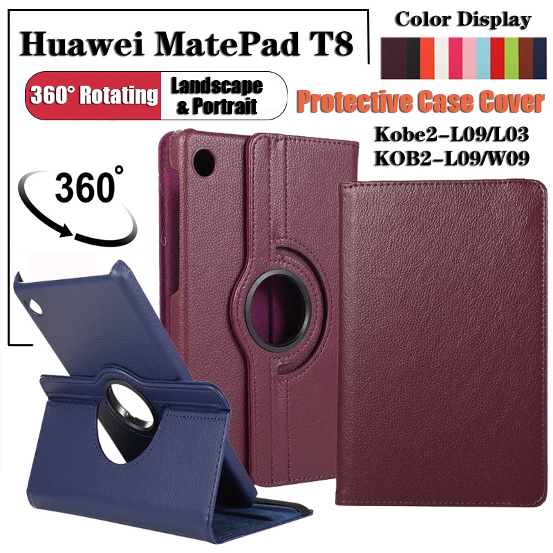 For Huawei MatePad T10s T10 s T 10s 10 10.1 &quot;(2020) AGS3-L09 AGS3-W09 Fashion 360° Rotating Tablet Leather Case Lipat Folio Flip Stand Pelindung Cover