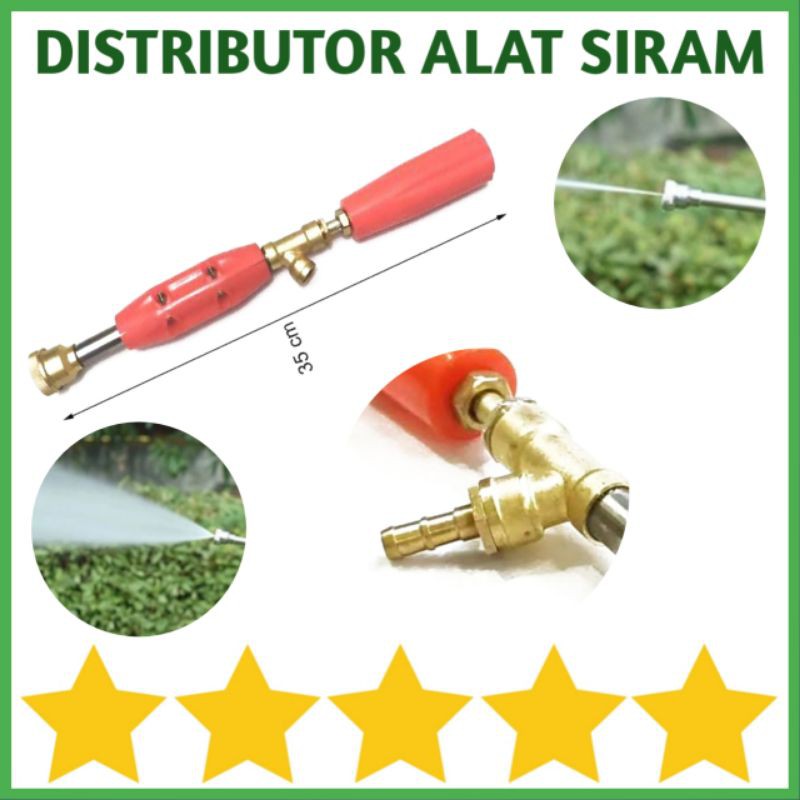 NEPEL SPRAYER GUN  STICK SPRAY DRAT LUAR DRAT DALAM 14MM KE SELANG 5/16&quot; ATAU KE SELANG PE 8/11 MM