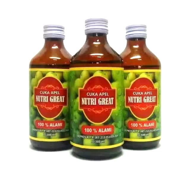 

Cuka Apel Nutri Great 100% Alami - Cuka Apel Murni 300ml