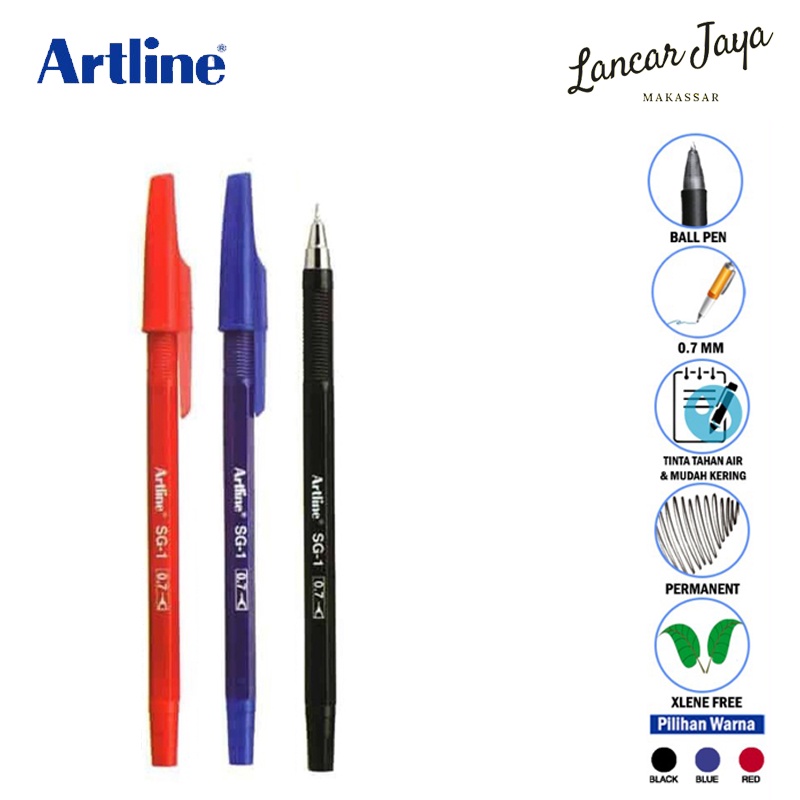 

Ballpoint Ballpen Pena Pulpen ARTLINE SG-1 0.7mm per PCS