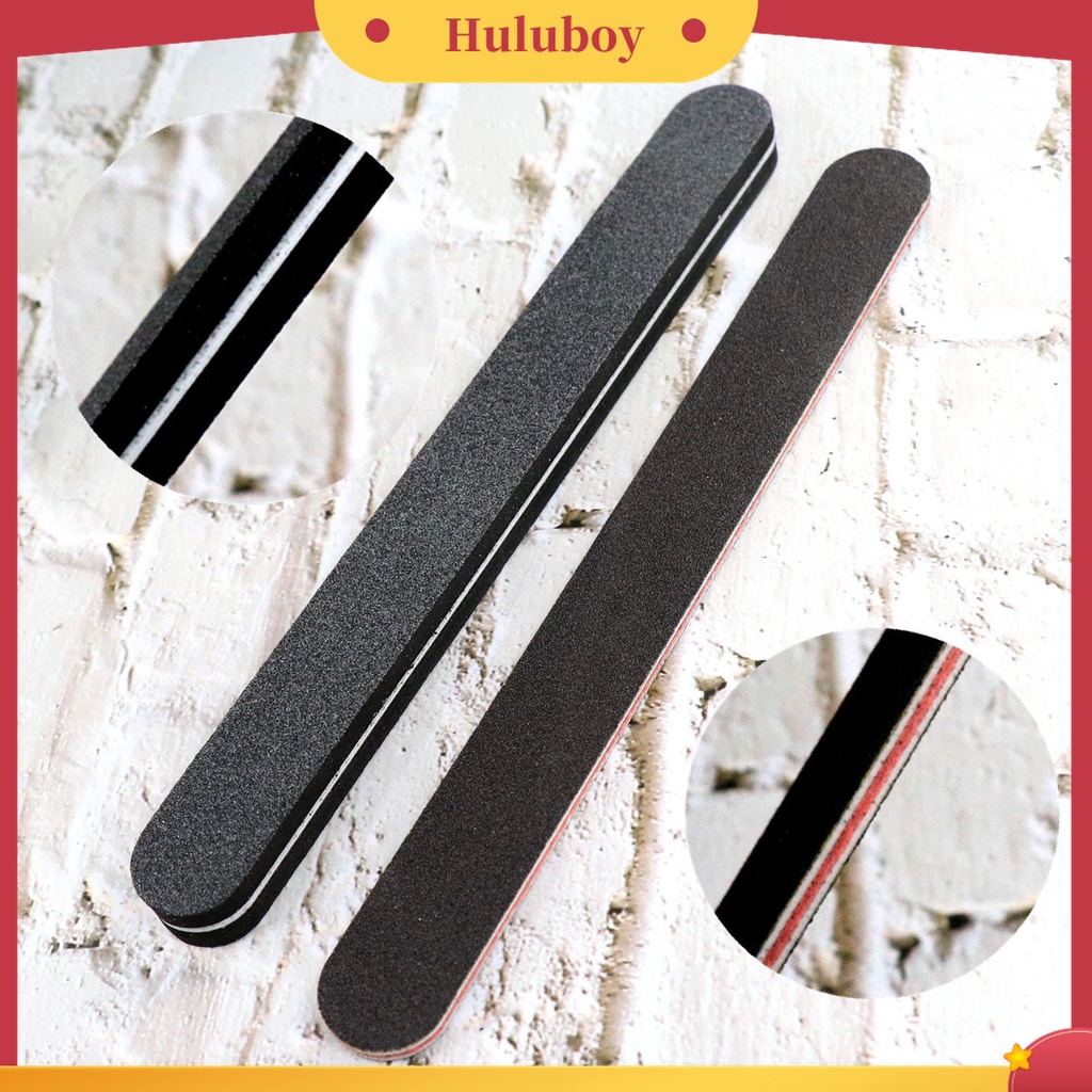 Huluboy Huluboy♡ 1 Set File Kikir Kuku Multifungsi Anti Abrasion Dengan Brush Buffing Sanding Blocks Untuk Manicure Pedicure