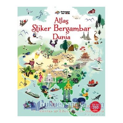 

002009000020 - NEW & ORI BUKU ATLAS STIKER BERGAMBAR DUNIA