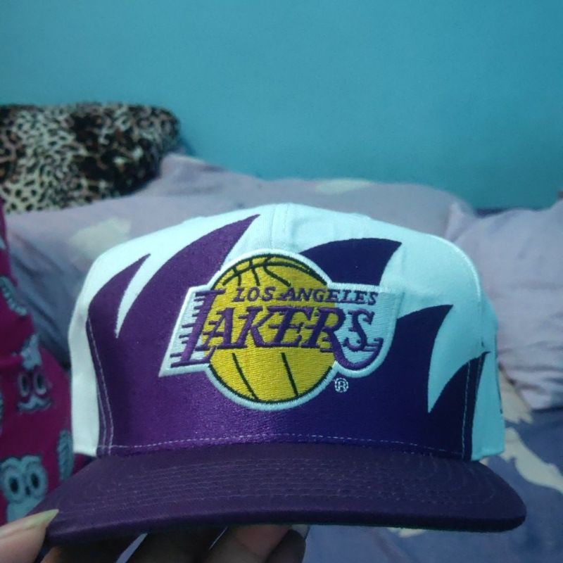 Topi Snapback Vintage Slines Sharkstooth LA Lakers