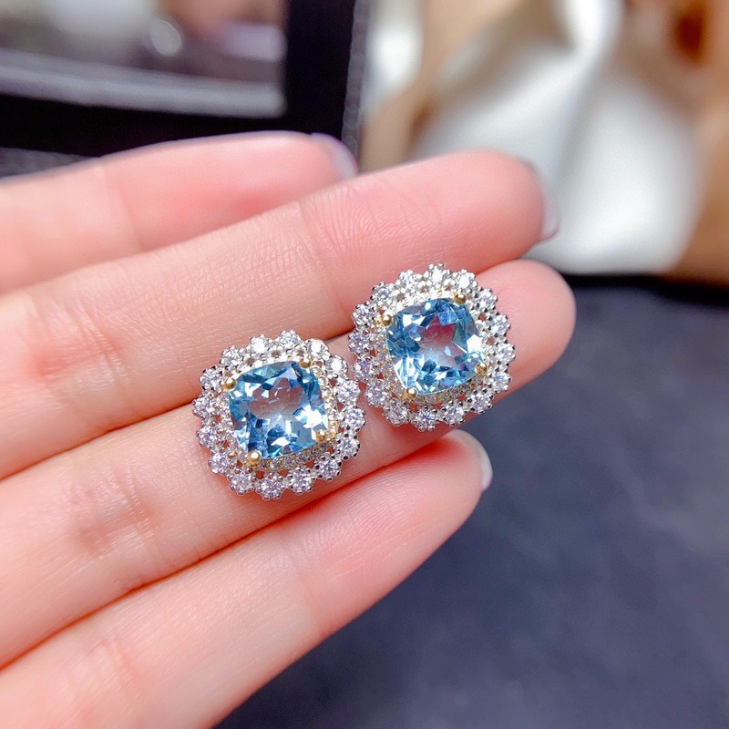 Jewelry Natural Colorful Moissanite Jewelry Set