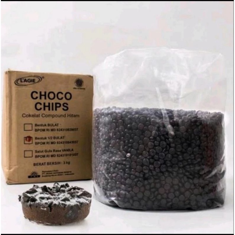 

choco chip 100gr,koko chip 100gram,choco chip 1/2 bulat