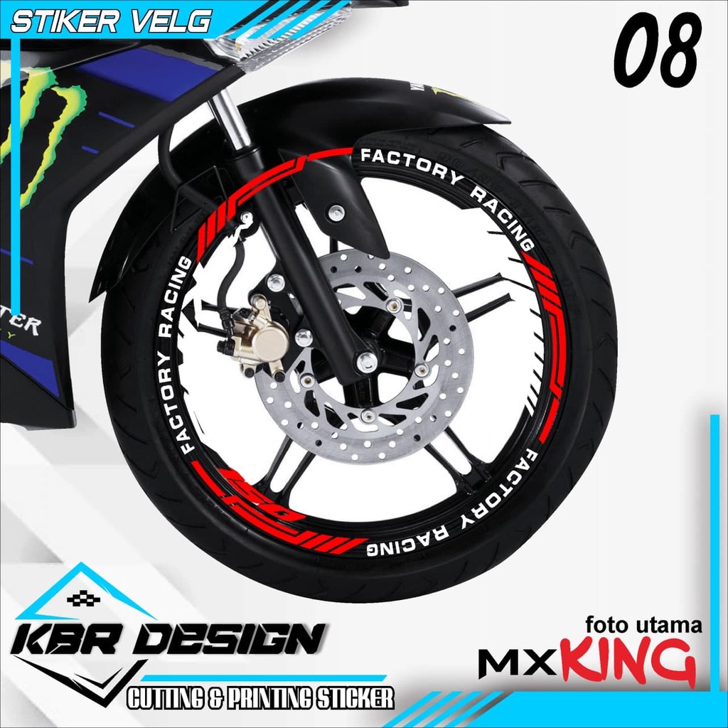 COD LIST VELG MX KING - STIKER STICKER LIS VELG MX KING 08